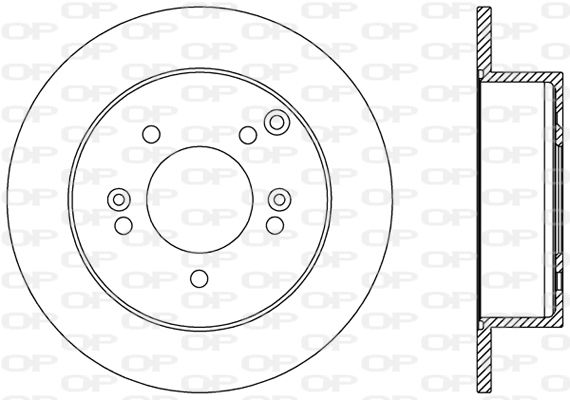 OPEN PARTS Тормозной диск BDA2482.10